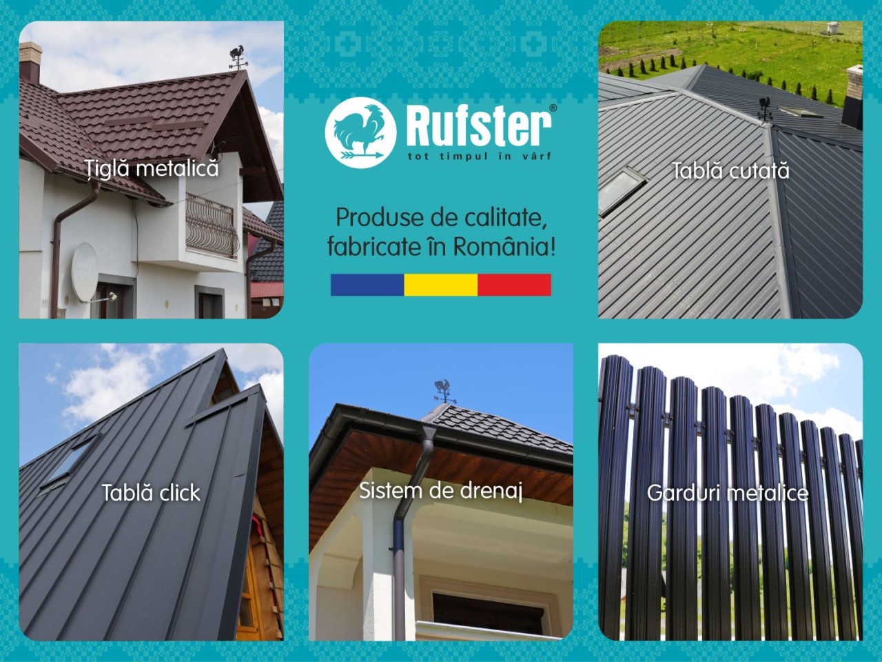 RUFSTER – producător național de învelitori metalice